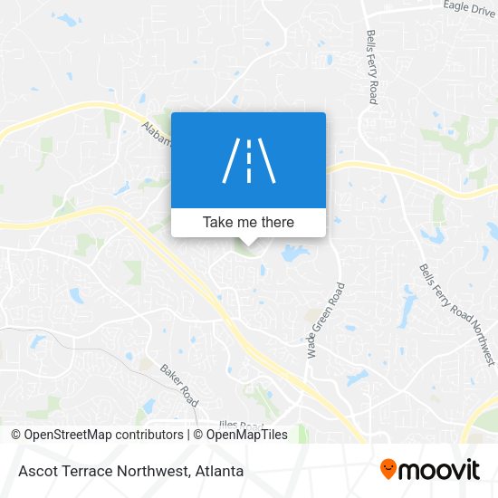 Mapa de Ascot Terrace Northwest