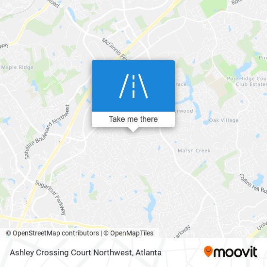 Mapa de Ashley Crossing Court Northwest