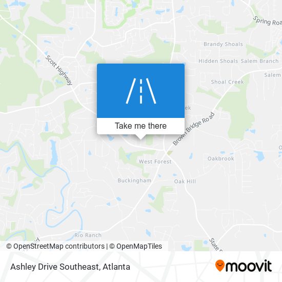 Mapa de Ashley Drive Southeast