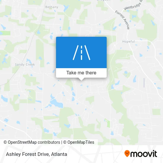 Ashley Forest Drive map