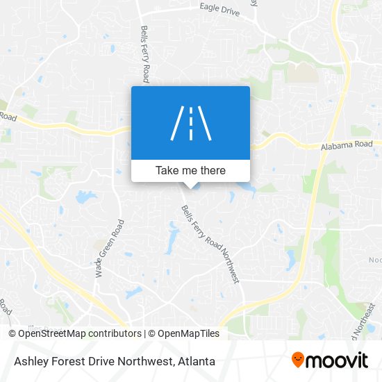 Mapa de Ashley Forest Drive Northwest