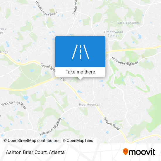 Ashton Briar Court map