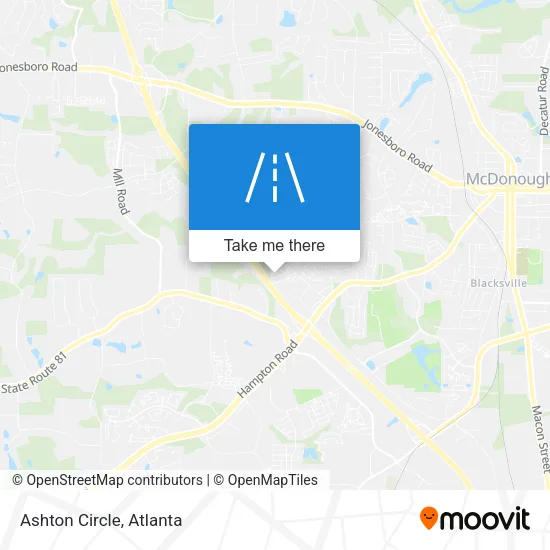 Ashton Circle map