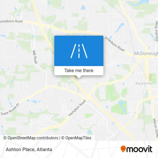 Ashton Place map