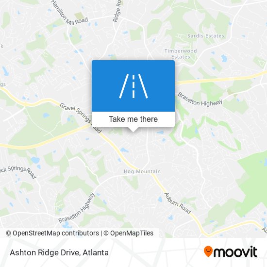 Mapa de Ashton Ridge Drive