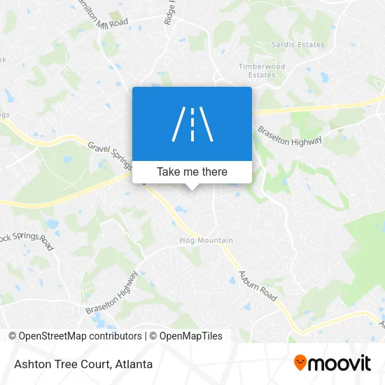 Ashton Tree Court map