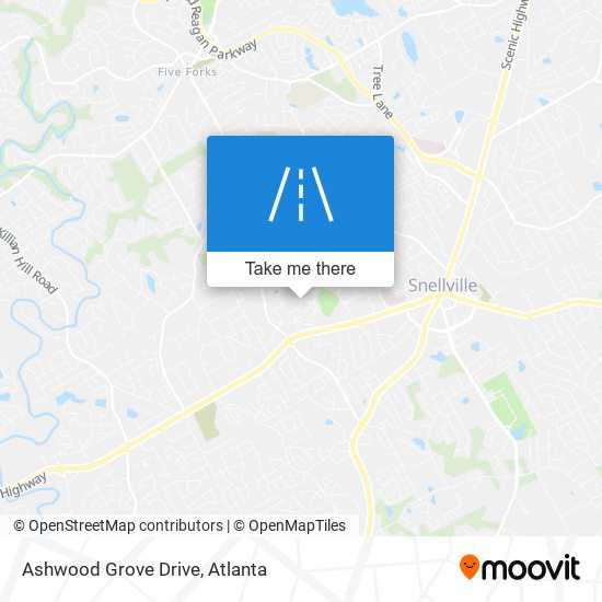 Mapa de Ashwood Grove Drive