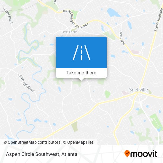 Mapa de Aspen Circle Southwest