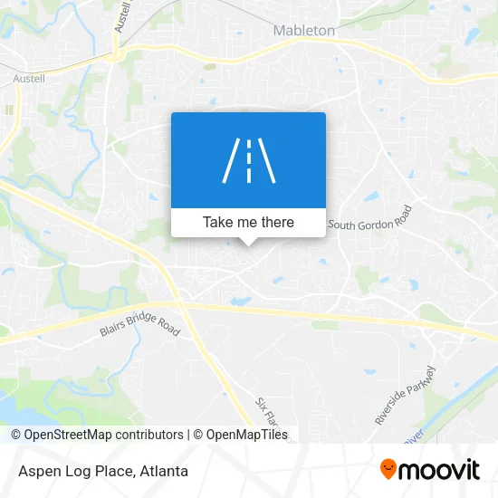 Aspen Log Place map