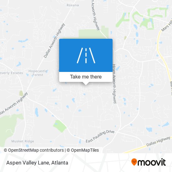 Mapa de Aspen Valley Lane