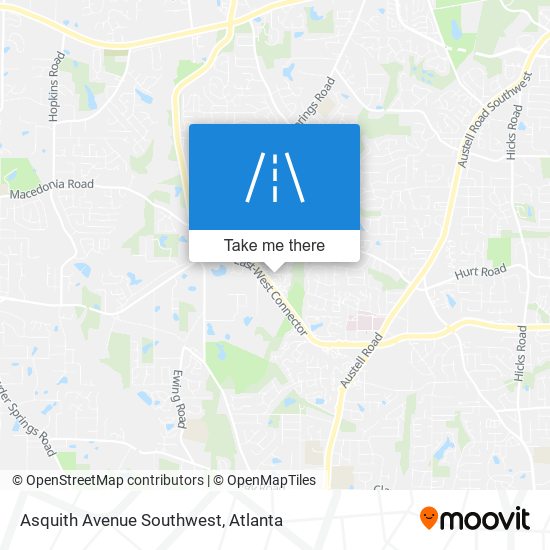 Asquith Avenue Southwest map