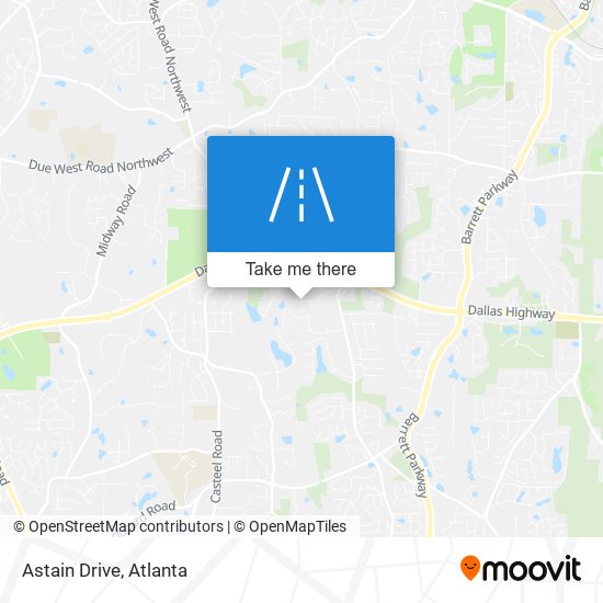 Astain Drive map