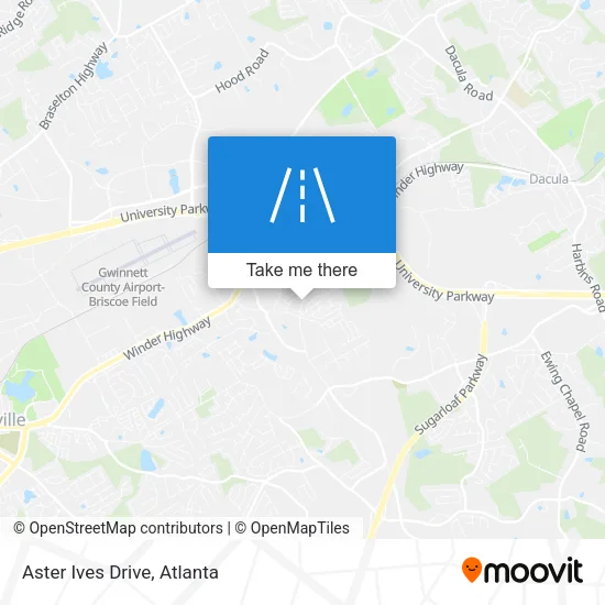 Aster Ives Drive map