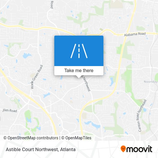 Astible Court Northwest map