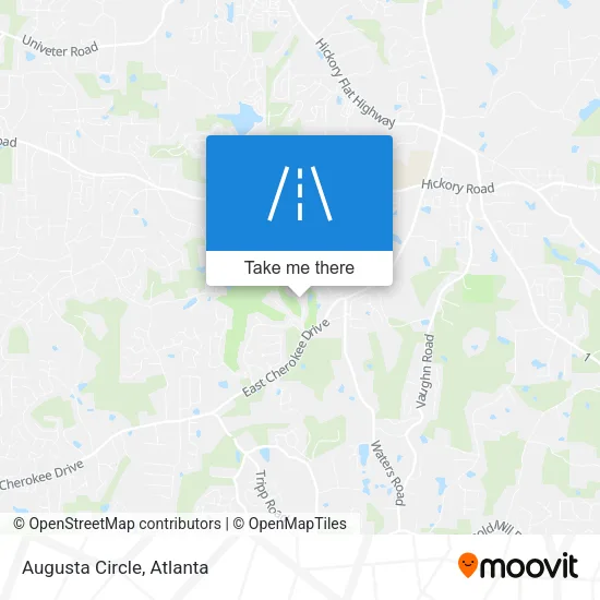 Augusta Circle map