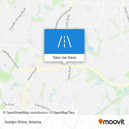 Auldyn Drive map