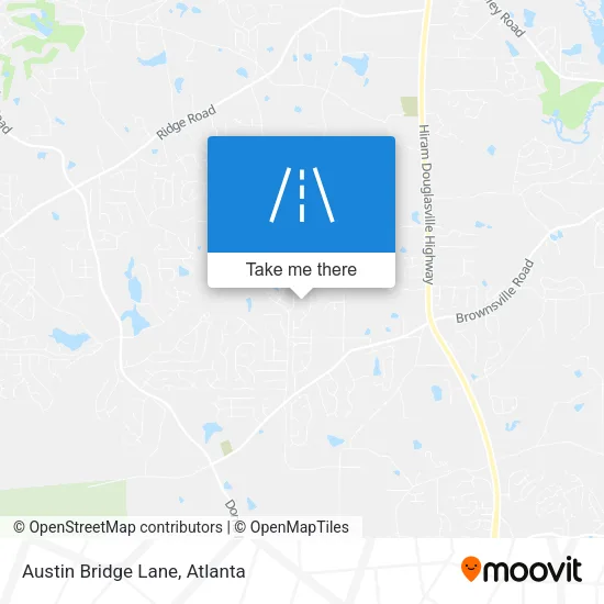 Austin Bridge Lane map