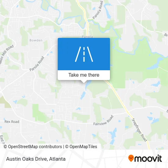 Austin Oaks Drive map