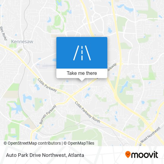 Auto Park Drive Northwest map