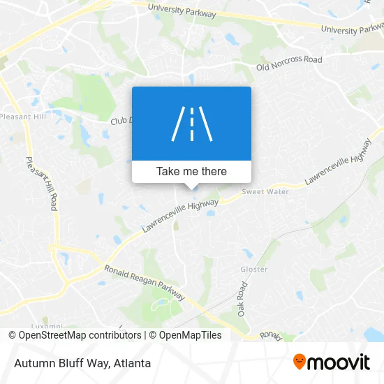 Autumn Bluff Way map