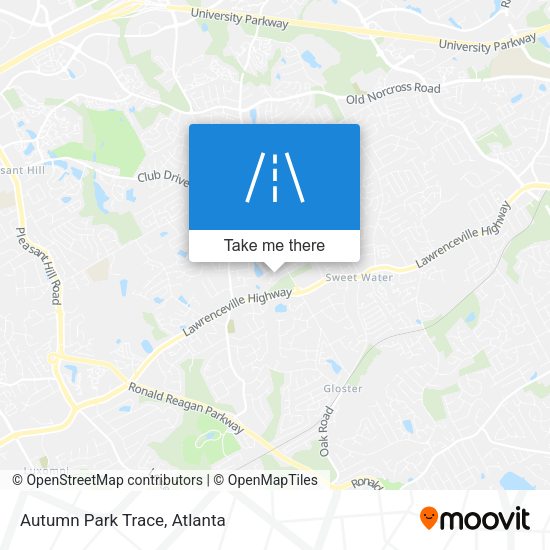 Mapa de Autumn Park Trace