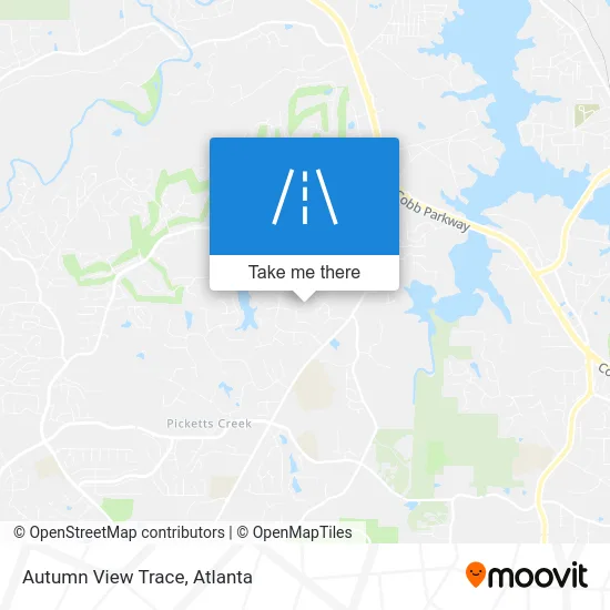 Autumn View Trace map