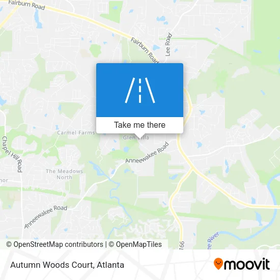 Mapa de Autumn Woods Court