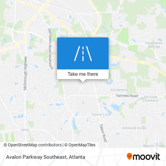 Mapa de Avalon Parkway Southeast