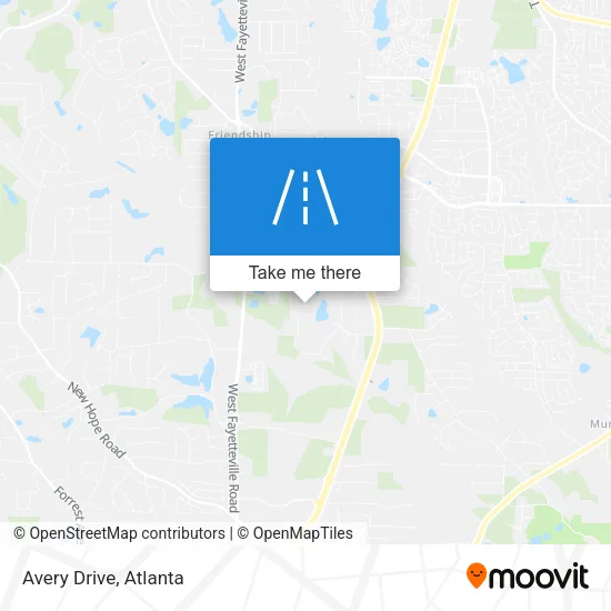 Avery Drive map