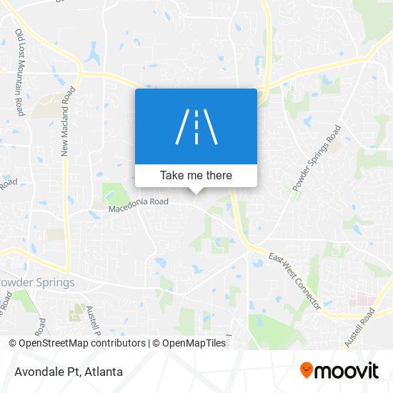 Avondale Pt map