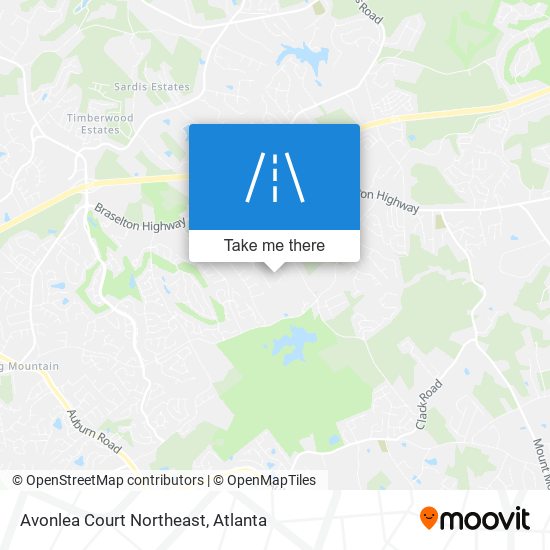 Mapa de Avonlea Court Northeast