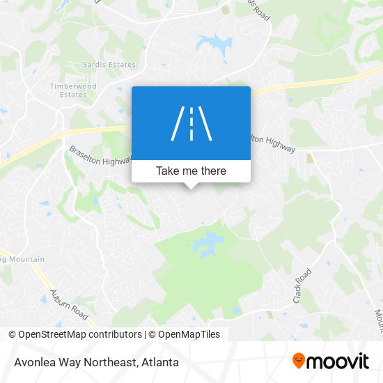 Mapa de Avonlea Way Northeast