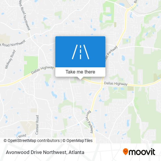 Mapa de Avonwood Drive Northwest