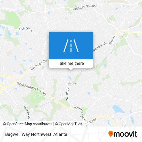 Bagwell Way Northwest map