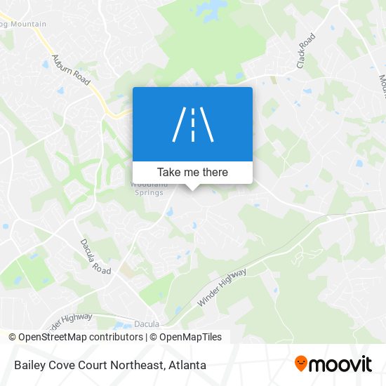 Mapa de Bailey Cove Court Northeast