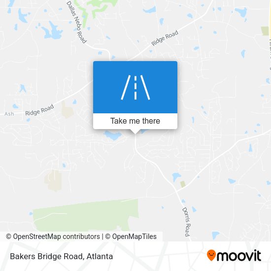 Mapa de Bakers Bridge Road