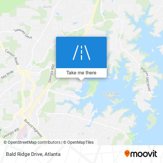 Mapa de Bald Ridge Drive
