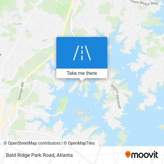 Bald Ridge Park Road map