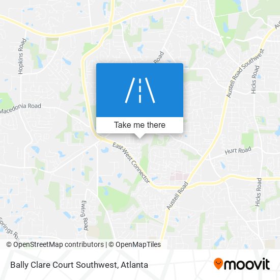 Bally Clare Court Southwest map