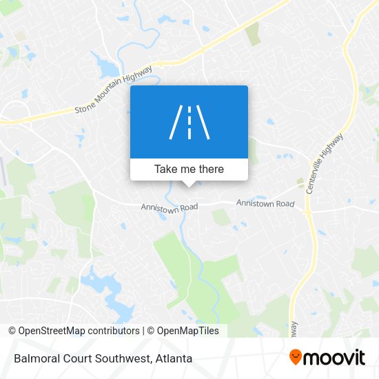 Mapa de Balmoral Court Southwest