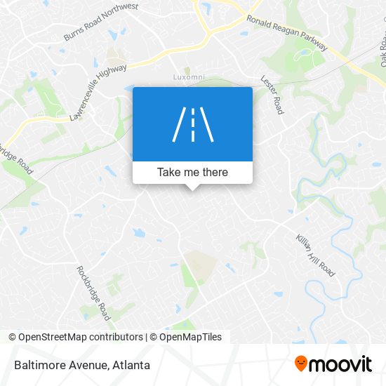 Mapa de Baltimore Avenue