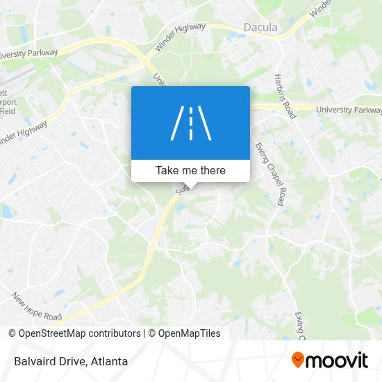 Balvaird Drive map