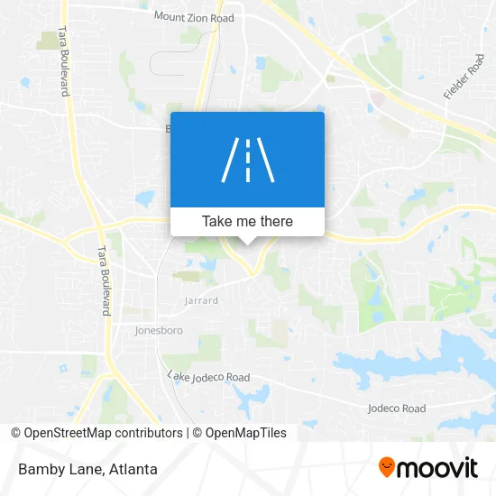 Bamby Lane map