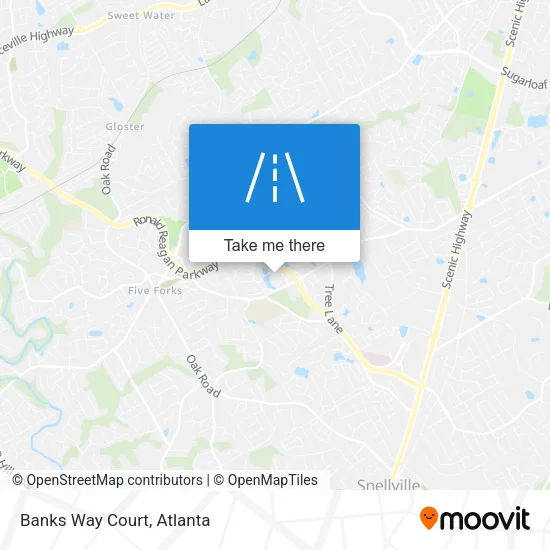 Banks Way Court map