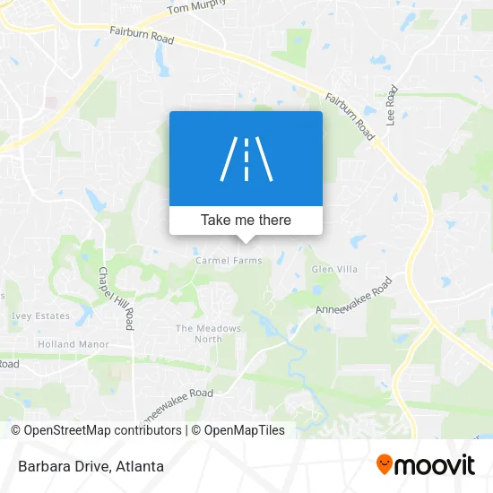 Barbara Drive map