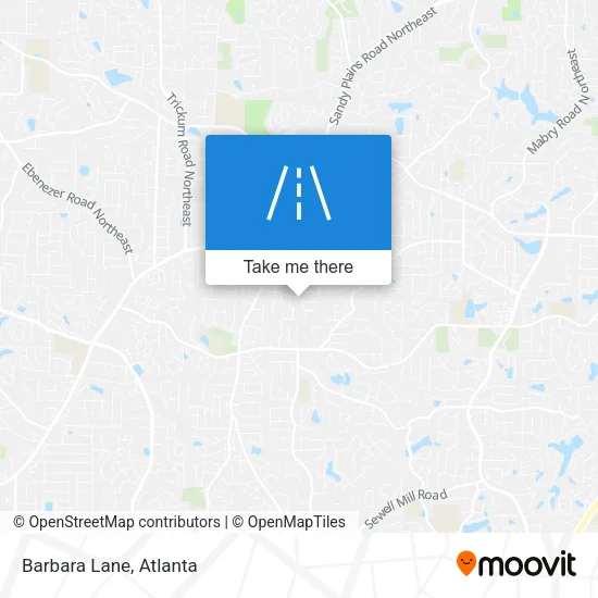 Barbara Lane map