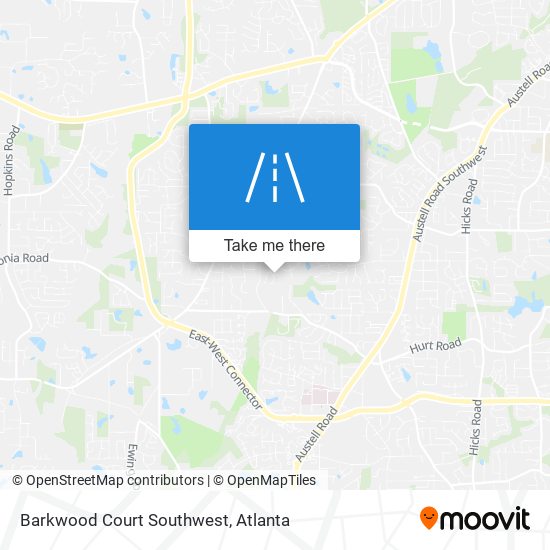 Barkwood Court Southwest map