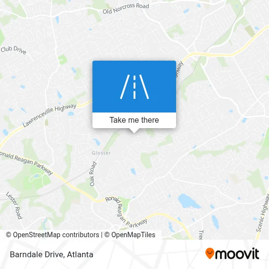 Barndale Drive map