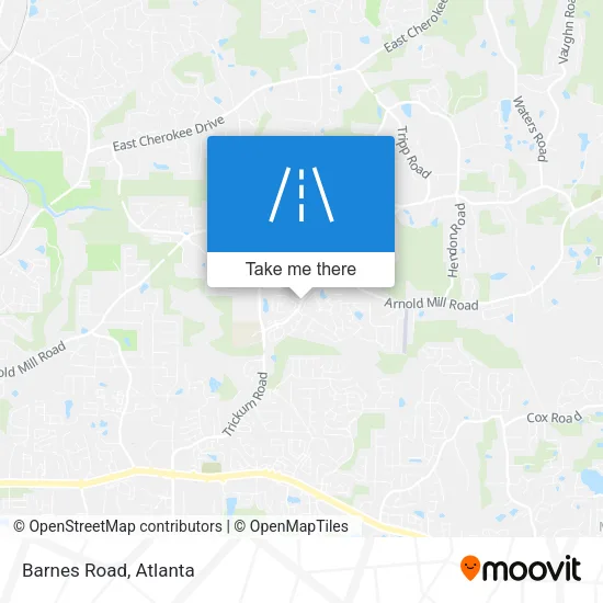 Barnes Road map