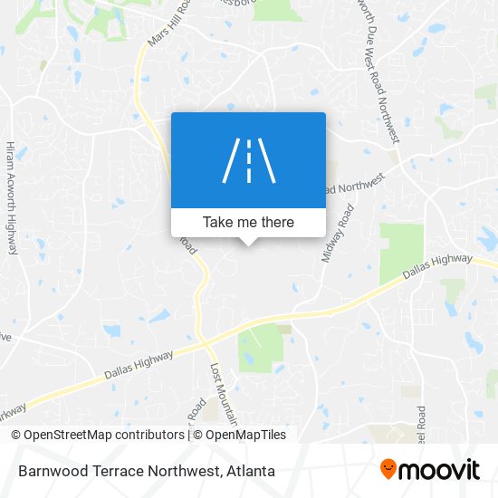 Mapa de Barnwood Terrace Northwest